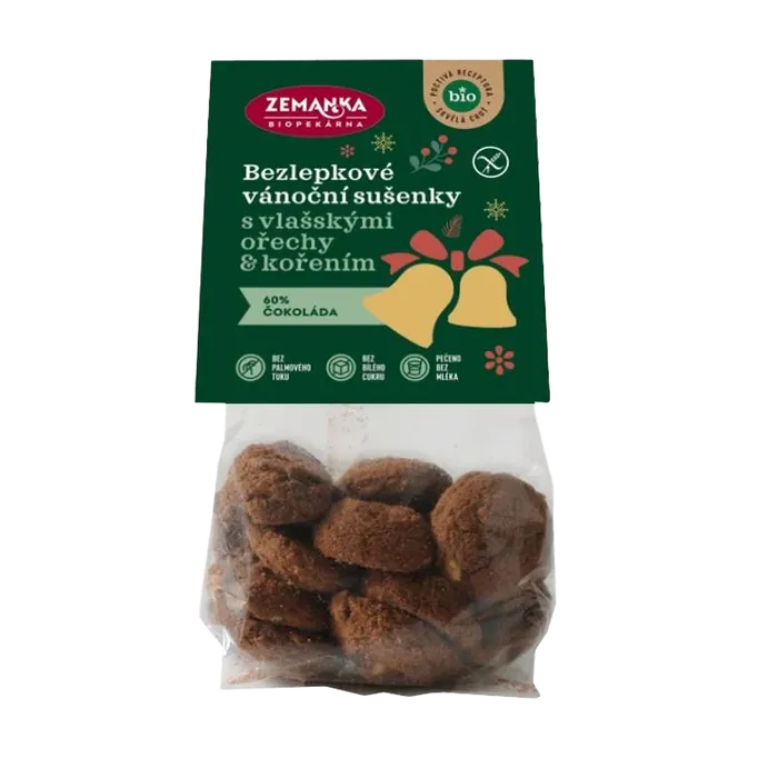 Biopekárna Zemanka Sušenky vánoční bezlepkové 100g BIO